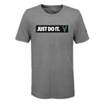 Milwaukee Bucks Kid's T-Shirt Nike Just Do It Short Sleeve Top - New