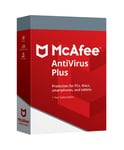 McAfee AntiVirus Plus (1 Year / Unlimited Devices) siste versjon + gratis oppdateringer