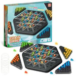 Triggle Jeu,Triggle Jeu élastique,Jeu de société de stratégie de Plateau Triangulaire,Triggle Jeux Societe pour Les réunions de Famille avec Une Collection d'enfants et d'adultes