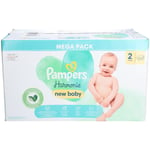 PAMPERS HARMONIE NEW BABY - Couche à base de coton et fibres végétales. Taille 2, 4 kg à 8 104 pc(s)