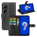 Asus Zenfone 10      Pu Wallet Case    [Black]