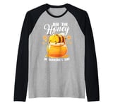 Bee the Honey Save the Bees Beekeeper Raglan Baseball Tee