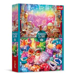 Trefl 2en1 : Cosmos et Cristaux-2 x 500 pièces-Lot de Deux Puzzles, DIY, Divertissement créatif, pour Adultes et Enfants à partir de 10 Ans, 37499, Multicolor