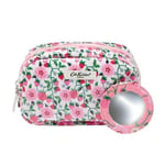 Cath Kidston Make Up Bag with Mirror - Strawberry - BNWT