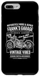 iPhone 7 Plus/8 Plus Frank's Garage Vintage Motorcycle Design for the Name Frank Case