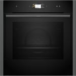 Neff N90 Slide & Hide Electric Single Oven - Black B64FS31G0B