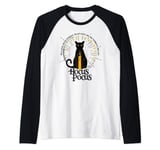 Disney Hocus Pocus Binx with Black Flame Candle Full Moon Raglan Baseball Tee