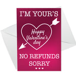 Valentines Day Card For Him Her FUNNY Card For Husband Wife Boyfriend Girlfriend