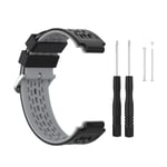 Sportband i silikon för Garmin Forerunner 220/230/235/630/620/735XT, Approach S20/S5/S6 Svart