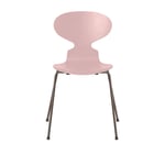 Fritz Hansen - Myran 3101 Pale Rose Färgad Ask/Brown Bronze - Matstolar - designer_arne_jacobsen - Rosa - Metall/Trä