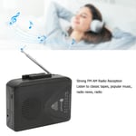 Portable Tape Player with Clear Speaker for Indoor Outdoor Black NEW