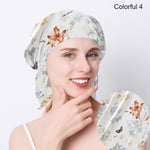 (One SizeColorful 04) 100 % Natural Mulberry Silk Night Silk Cap Sleeping Cap Pure Silk Hair Wrap Sleeping Pipo Naisten Tytölle 19 Äiti