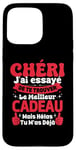 Coque pour iPhone 15 Pro Max Chéri J'ai Essayé De Te Trouver Cadeau Saint Valentin Amour