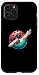 Coque pour iPhone 11 Pro Bowling Ball Dabbing Sunglasses Bowler Player Kids Boys Men