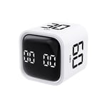 Productivity Cube Timer Gravity Sensor Flipping LED Display 4 Preset Time Dual M