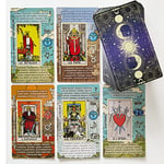 GWE Tarot - Carte Tarot Débutant Français, Pas Besoin de Livre Guide, Jeu de Tarot de Mots-Clés, Cartes Tarot d'apprentissage