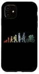 Coque pour iPhone 11 Evolution d'un cycliste Amoureux du vélo Biking