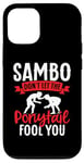 iPhone 12/12 Pro Sambo Girl Female Wrestler Training Sambo Wrestling Case