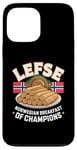 iPhone 13 Pro Max Lefse Norwegian Breakfast If Champions - Norway Food Case