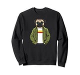 Meet Mr. Pug The Adorably Amusing Canine for Pug lover Sweatshirt