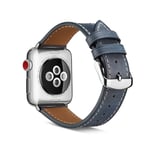 Läderarmband Apple Watch 45mm Series 8 blå