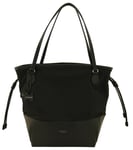 Radley Black Tote Bag Large Nylon & Drawstring Open Top Handbag Dane Park