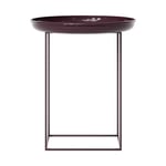 NORR11 Duke side table small Lacquered maroon