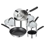 Prestige Made to Last 5 Piece Stainless Steel Pan Set Dishwasher Safe Cookware