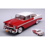 [FR] Whitebox CHEVROLET BEL AIR 4 DOOR SEDAN RED/WHITE 1:24 - WB124121