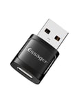 Essager Adapter OTG USB-C female to USB 3.0 male (black)