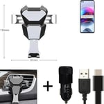 Car holder air vent mount for Motorola Edge S cell phone mount