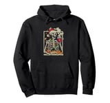 Skeleton Halloween Mery Christmas Happy Hallothanksmas Pullover Hoodie