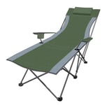 DSHUJC Chaises de Jardin et fauteuils inclinables Chaise Longue Verte Mobilier d'extérieur Lit Pliant pour la Plage Piscine Patio extérieur Jardin Camping