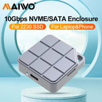 MAIWO M.2 2230 NVMe og SATA SSD mini eksternt kabinett USB 3.2 Gen 2 10 Gbps