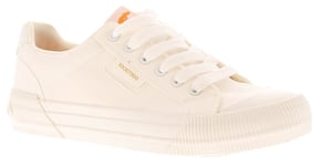 Rocket Dog Womens Trainers Pumps Chunky Cheery Lace Up Off White UK Size 7