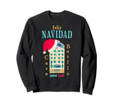 Merry Christmas, Antoni Gaudi drawing, Barcelona Spain Sweatshirt