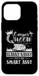 Coque pour iPhone 16 Pro Max Camping-car Queen Classy Sassy Smart Assy Fun Camping