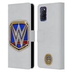 OFFICIAL WWE TITLE BELTS LEATHER BOOK WALLET CASE COVER FOR OPPO PHONES