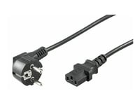 Microconnect - Strömkabel - Power Iec 60320 C13 Rak Till Power Cee 7/7 (Hane) Vinklad - Ac 250 V - 10 A - 10 M - Svart