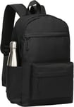 SAKUTANE Black Backpack 21Litre Waterproof School Bag 15.6 Inch Laptop Rucksack 