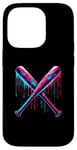 iPhone 14 Pro Cross Baseball Bat with SprinklesDrip Sports Player Softball Case