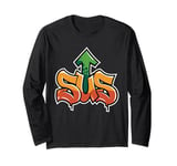 Sus Gaming Meme Funny Gamer Game Design Long Sleeve T-Shirt