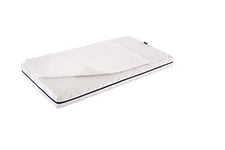 Träumeland T090323 AirDry Coussin de protection contre l'humidité – Imperméable et agréable au toucher – Avec aération supplémentaire sur la tête de lit – Dimensions : 70 x 140 cm – Blanc – 450 g