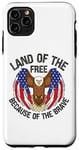 Coque pour iPhone 11 Pro Max USA Eagle Land of the Free à cause du Brave Memorial