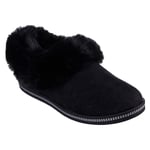 Skechers Womens Memory Foam Slippers Cozy Campfire - Black Pink Chestnut 169012