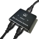 IVIVTOR Commutateur HDMI 2.1 8K Ultra HD High Speed 48 Gbps Aluminium 8K Répartiteur HDMI 2 en 1 Out, 8K@60Hz 4K@120Hz Répartiteur HDMI Compatible avec Xbox/PS5/projecteur/moniteur