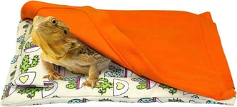 Lisävarusteet Peitto Tyyny ja Matto Makuupussi Leopard Gecko Bed Pienet Eläimet (oranssi)