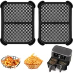 AirFryer Files Anti-éclaboussures Compatible avec Ninja Foodi AF400EU & AF451EU, 2 Pièces AF400EU Foodi Max Dual Silicone Air Fryer Accessoires,