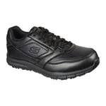 2024 Skechers Mens Nampa Work Shoes Lightweight Slip Resistant Leather Trainers