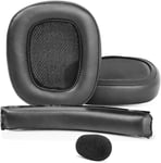 Coussinets de rechange pour casque Logitech G930 G930s 430 G432 (bandeau + cuir protéiné)